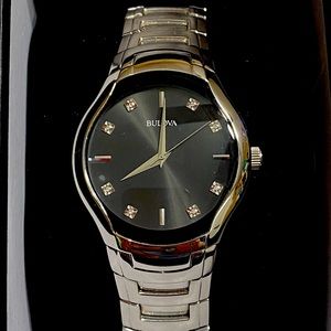 BULOVA
Diamond Black Dial Stainless Steel watch